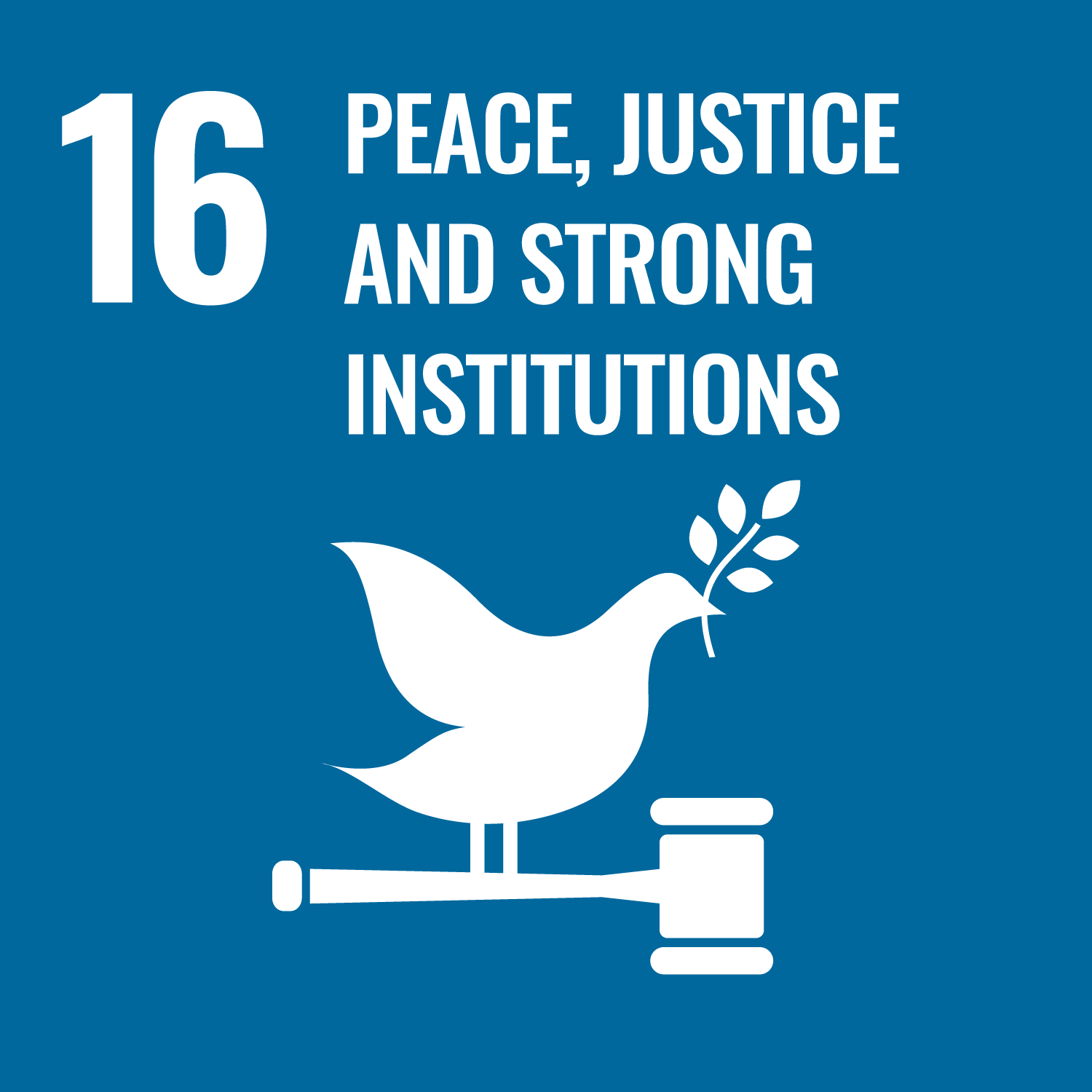 16 PEACE, JUSTICE AND STRONG INSTITUTIONS 